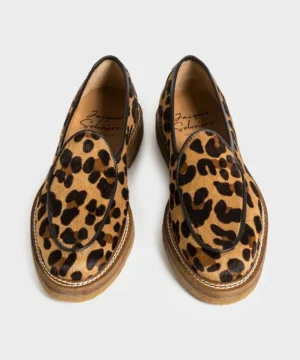 Outlet Jacques Solovière Alexis Solovière Alexis Hairy Calf Loafer Brown