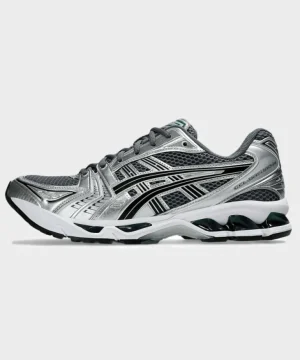 Discount ASICS Gel-Kayano 14 in Metropolis + Jasper Green Black