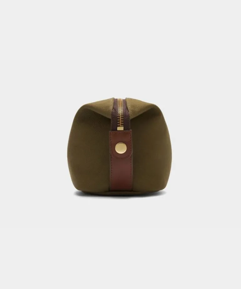 Cheap Bennett Winch Canvas Washbag in Olive Brown
