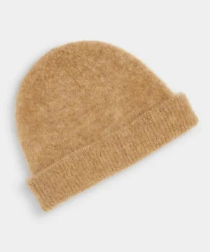 Hot Todd Snyder Brushed Alpaca Beanie in Saddle Brown