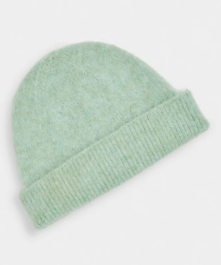 Cheap Todd Snyder Brushed Alpaca Beanie in Dusty Mint Green