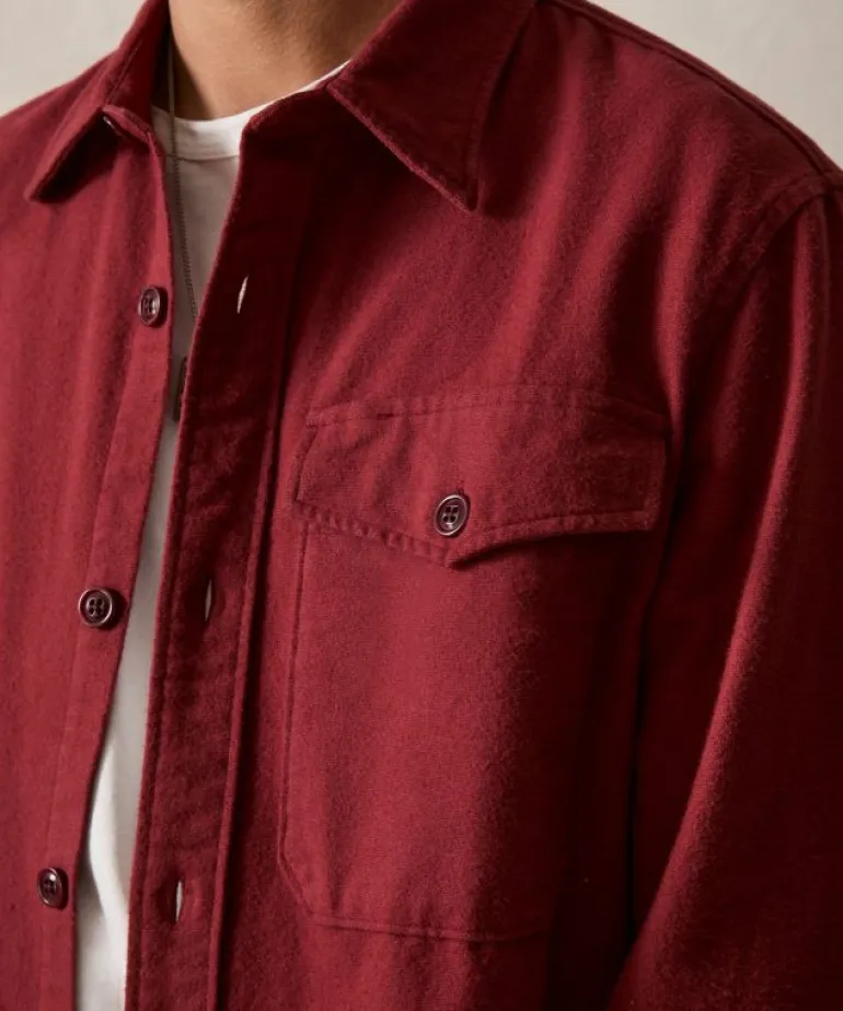 Discount Todd Snyder Chamois Shirt in Barn Red