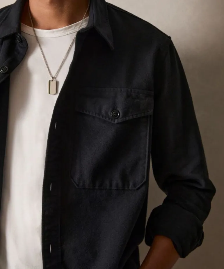 Best Sale Todd Snyder Chamois Shirt in Black