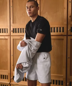 Cheap Todd Snyder + Champion Champion Canadian Fleece Relaxed Short in Silver Mix Grey