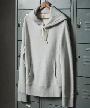 Outlet Todd Snyder + Champion Champion Midweight Popover Hoodie Sweatshirt in Antique Mix Grey