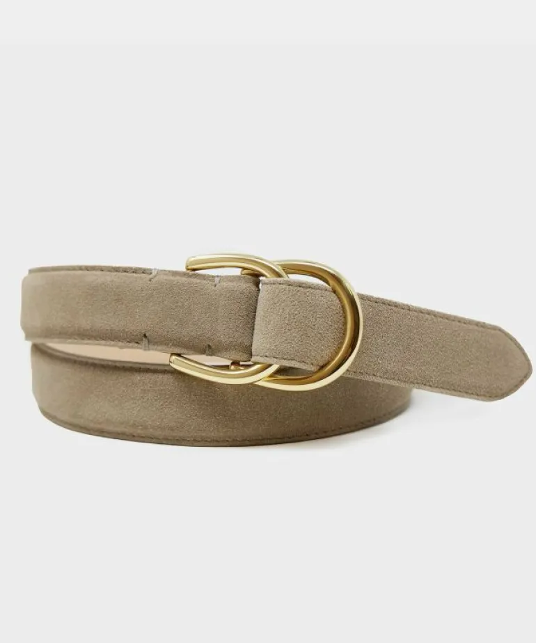 Online Todd Snyder Classic Suede Dress Belt in Baja Dunes Brown