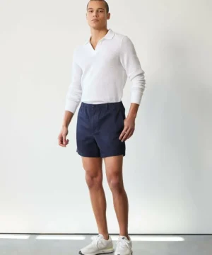 Hot Todd Snyder 5" Cotton Beachcomber Short in Navy Blue
