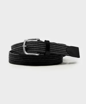 Clearance Todd Snyder Cotton Stretch Braided Belt in Black