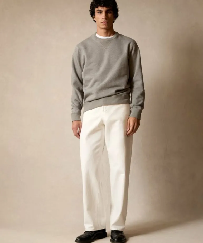 Hot Todd Snyder Cotton-Camelhair Fleece Sweatshirt in Heather Grey