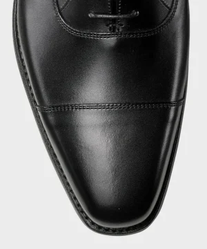 New Crockett & Jones Hallam Cap-toe Shoe in Black