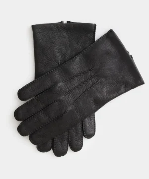 Shop Dents Gloves Dents Cambridge Cashmere Lined Deerskin Gloves in Black