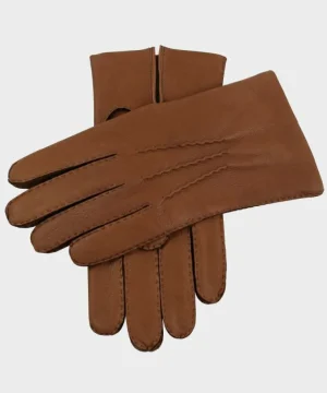 New Dents Gloves Dents Cambridge Cashmere Lined Deerskin Gloves in Havana Brown