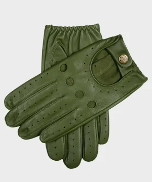 Fashion Dents Gloves Dents Delta Leather Driving Glove in Lincoln Green