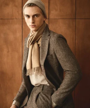 Cheap Todd Snyder Donegal Beanie in Desert Beige Brown