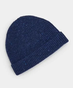 Cheap Todd Snyder Donegal Beanie in Navy Blue