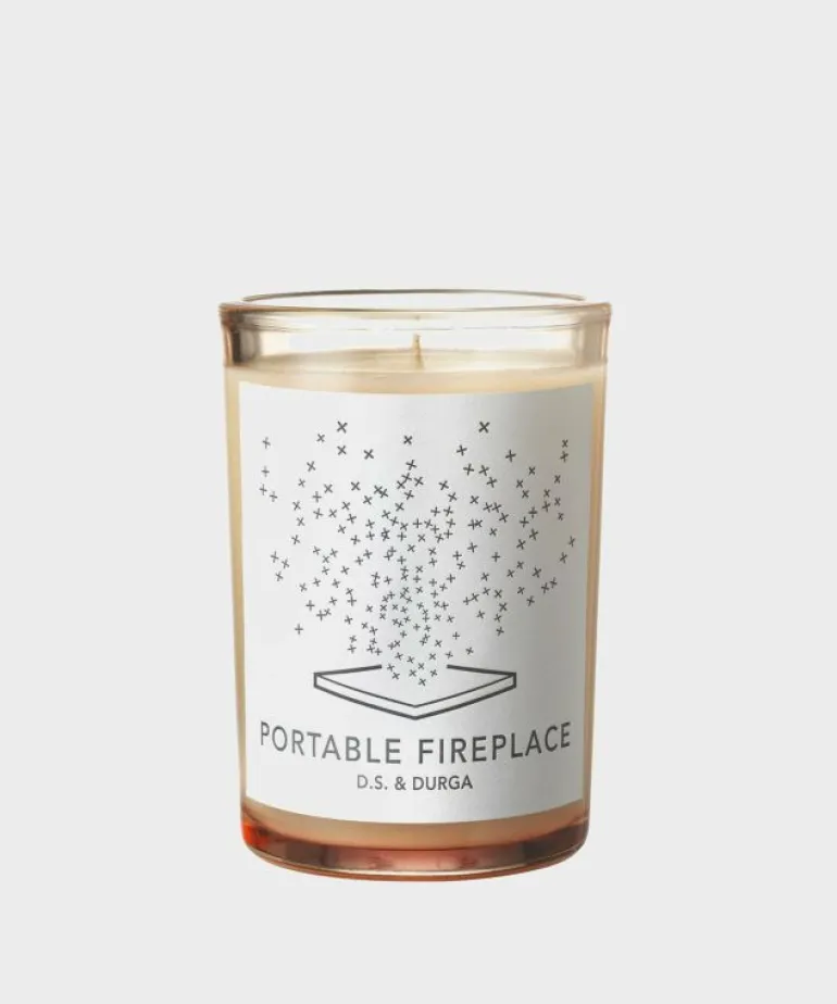 Store D.S. & DURGA Portable Fireplace 7 oz. Candle Black