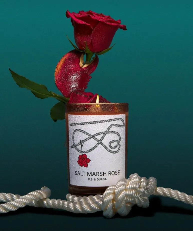Hot D.S. & DURGA Salt Marsh Rose Candle Black