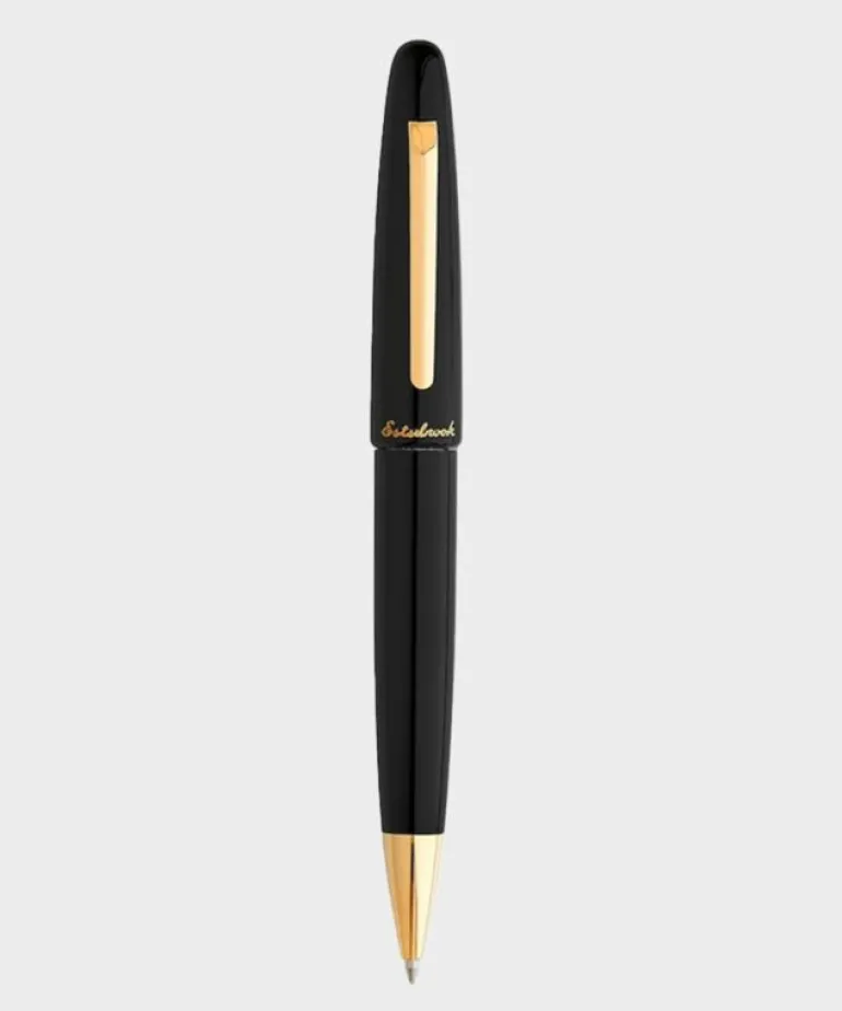 Hot Esterbrook Ebony Ballpoint Pen in Gold Yellow