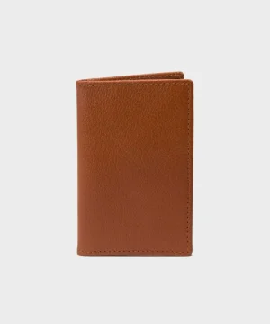 New Ettinger Capra Slim Credit Card Case In Tan Brown