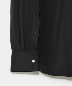 Clearance Hamilton + Todd Snyder Pleated Tuxedo Shirt in Black