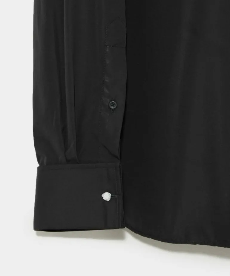 Clearance Hamilton + Todd Snyder Pleated Tuxedo Shirt in Black