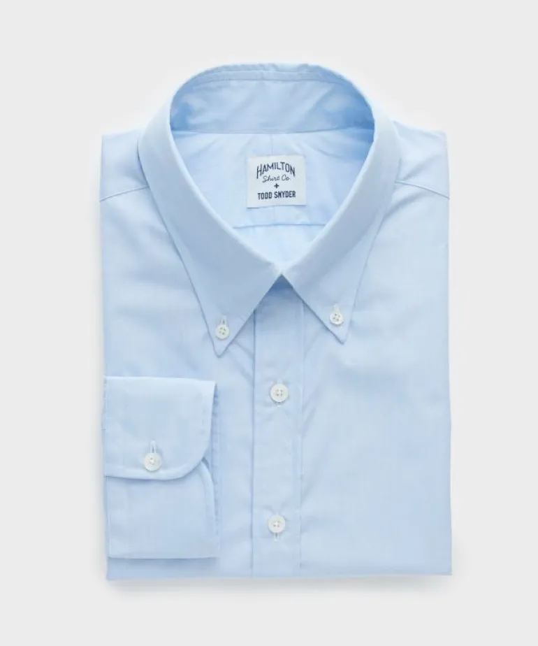 Best Sale Hamilton + Todd Snyder Wrinkle Free Cotton Dress Shirt In Blue