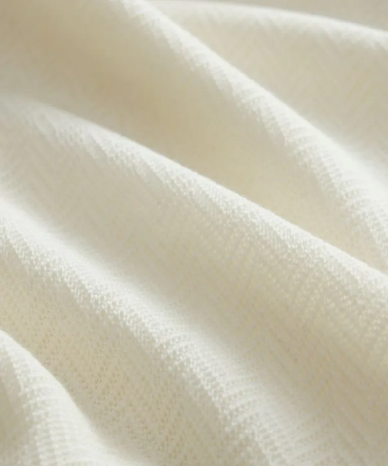 New Todd Snyder Herringbone Knit Overshirt in Bisque White