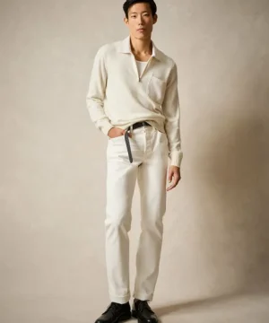 Flash Sale Todd Snyder Italian Cashmere Half-Zip Sweater in Bisque White
