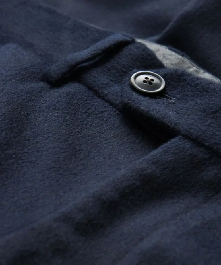Shop Todd Snyder Italian Cashmere Sutton Trouser in Navy Blue