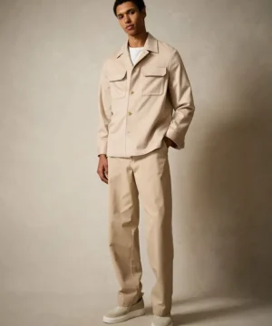 Best Todd Snyder Italian Cashmere Two-Pocket Overshirt in Oatmeal White