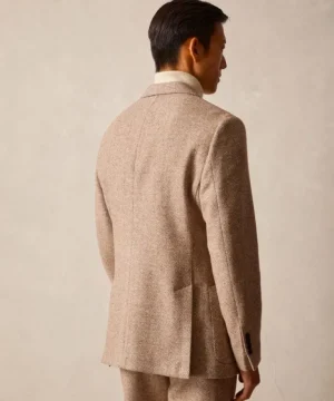 New Todd Snyder Italian Donegal Madison Jacket in Tan Herringbone Blue