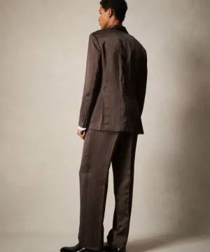 Cheap Todd Snyder Italian Double Breasted Shawl Tuxedo Jacket in Brown