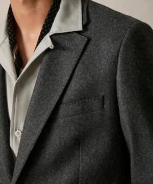 Discount Todd Snyder Italian Flannel Sutton Jacket in Charcoal Black
