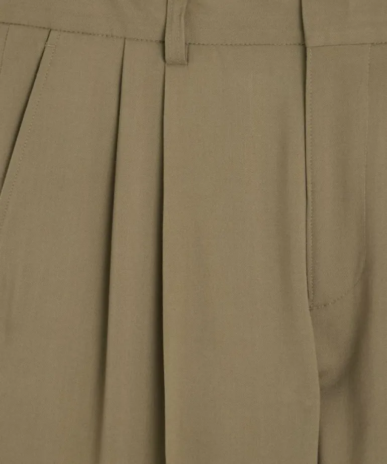 Discount Todd Snyder Italian Gabardine Self Belt Trouser in Mushroom White