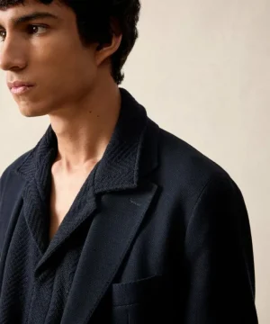 Outlet Todd Snyder Italian Knit Sport Coat in Navy Blue