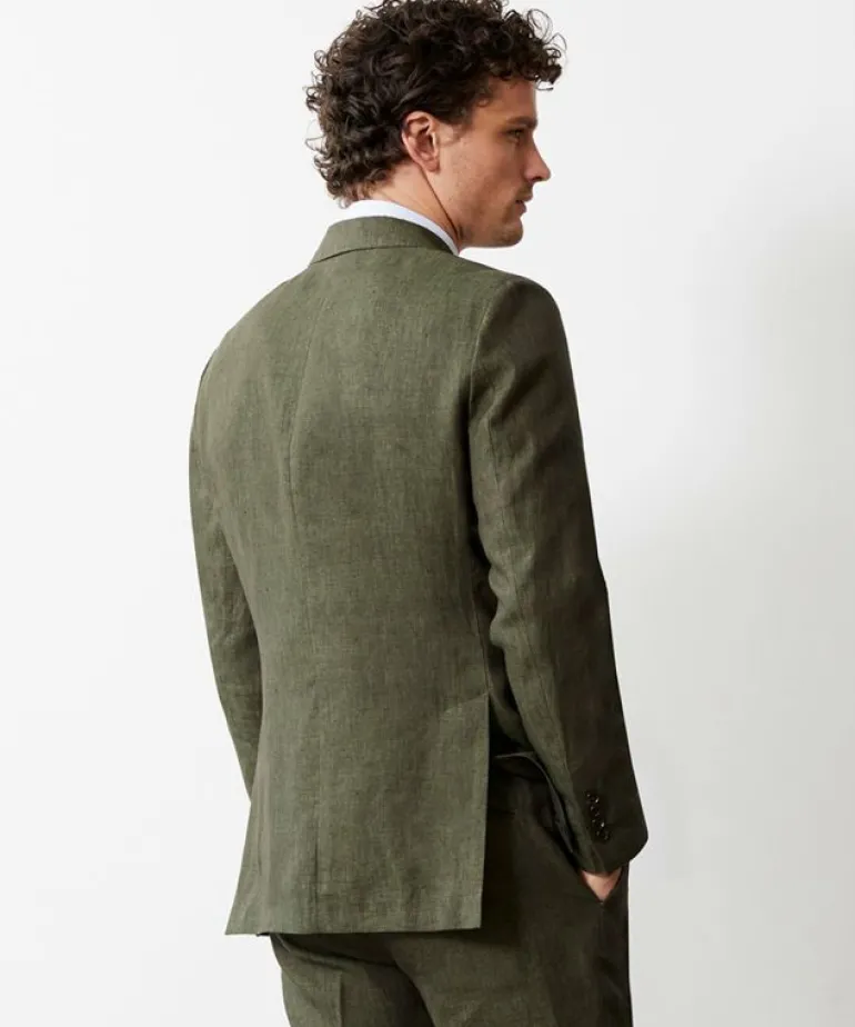 Online Todd Snyder Italian Linen Sutton Jacket in Olive Green