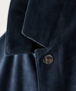 Flash Sale Todd Snyder Italian Suede Snap Dylan Jacket in Navy Blue