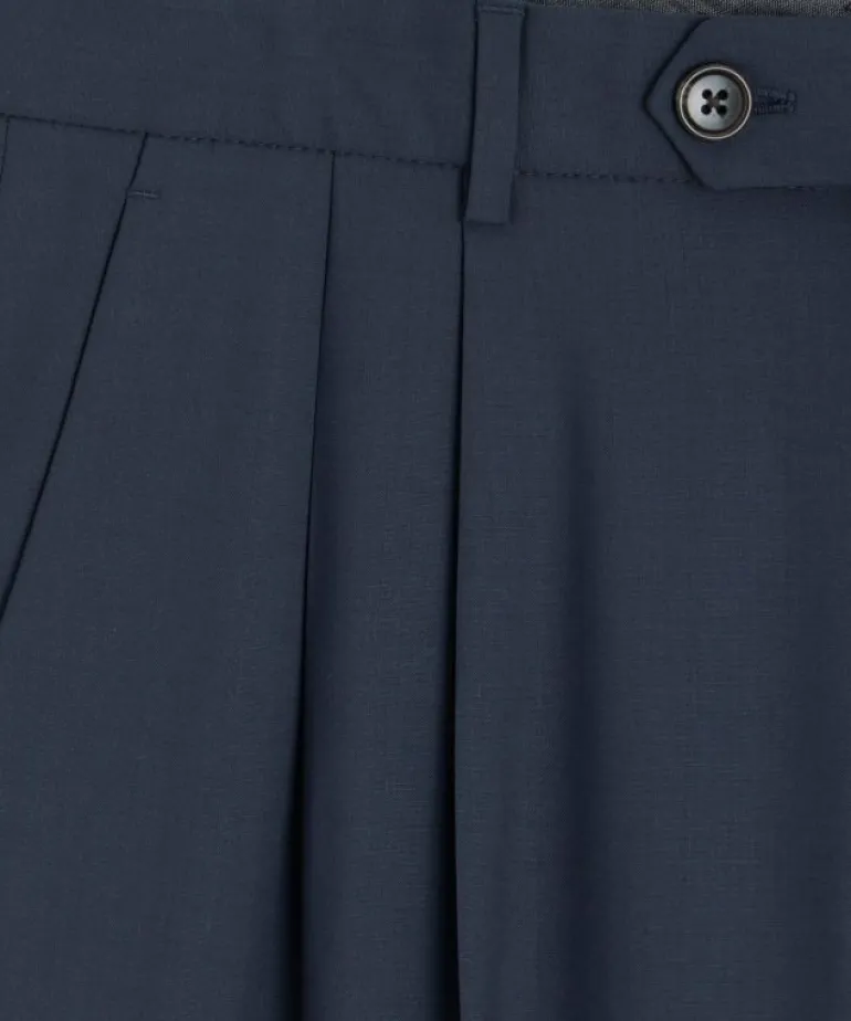 Hot Todd Snyder Italian Tropical Wool Wythe Trouser in Navy Blue