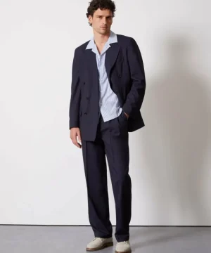 Shop Todd Snyder Italian Tropical Wool Wythe Jacket in Navy Blue
