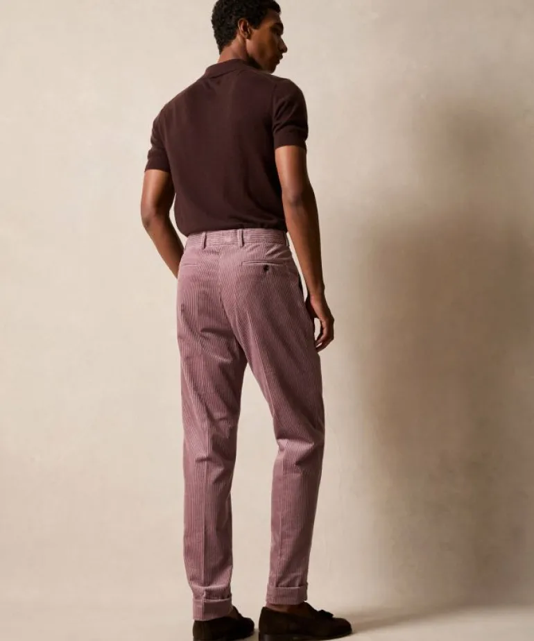Cheap Todd Snyder Italian Wide Wale Corduroy Madison Trouser in Mauve Pink