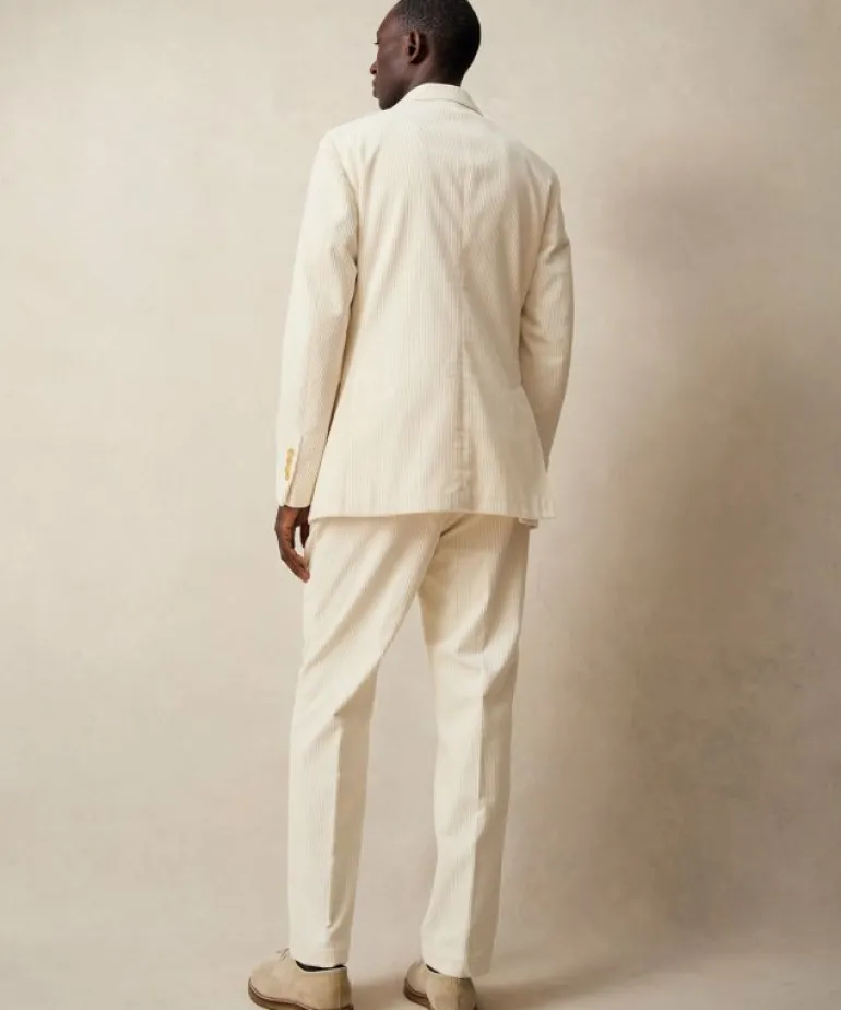 Online Todd Snyder Italian Wide Wale Corduroy Sutton Jacket in White Blue