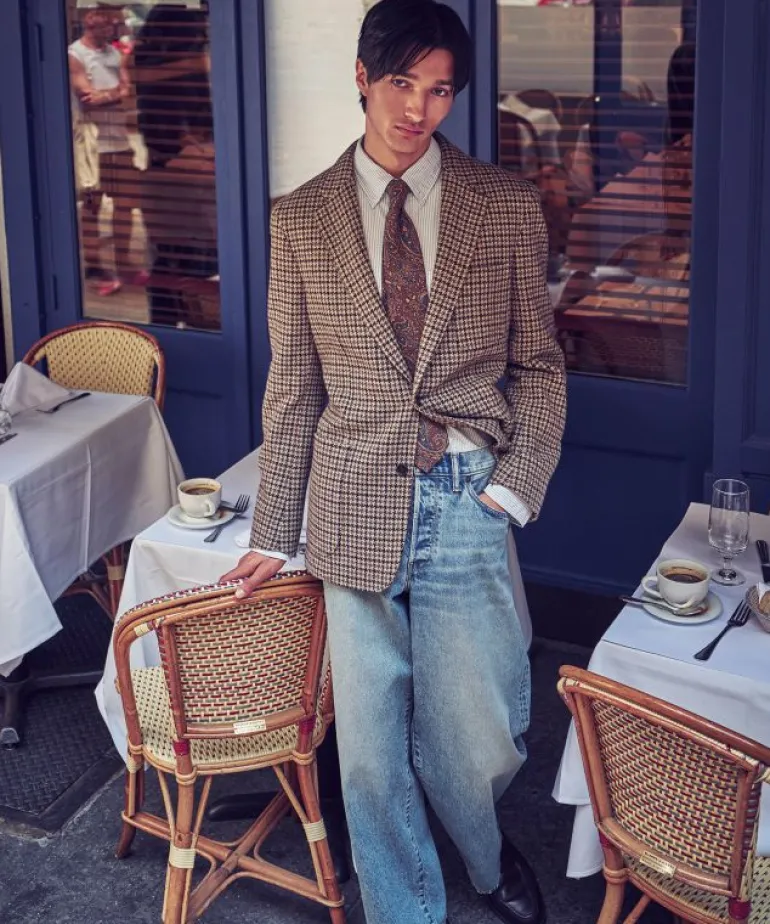 Sale Todd Snyder Italian Wool Sport Coat in Houndstooth Brown