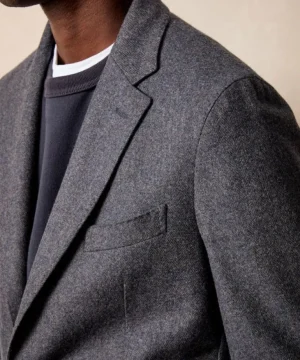 Clearance Todd Snyder Italian Wool Sport Coat in Herringbone Blue