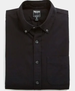 Flash Sale Todd Snyder Japanese Selvedge Oxford Button Down Shirt in Black