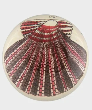 Best Sale John Derian Scallop 116 Paperweight Red