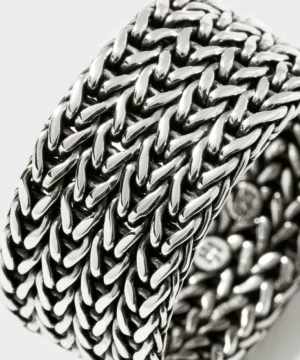 Store John Hardy Sterling Silver Rata Chain Wide Band Ring Multi