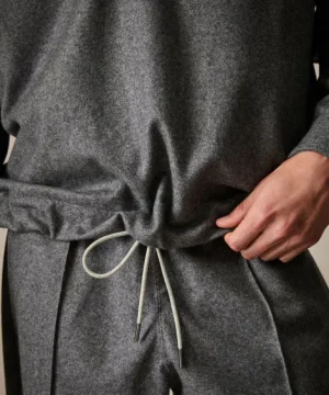 Fashion Todd Snyder Knit Cashmere Polo in Charcoal Black