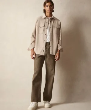 Fashion Todd Snyder Knit Military Shirt in Oatmeal White