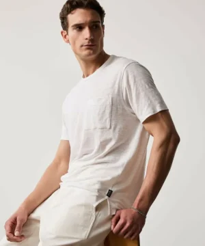 Cheap Todd Snyder Linen Jersey Pocket Tee in White