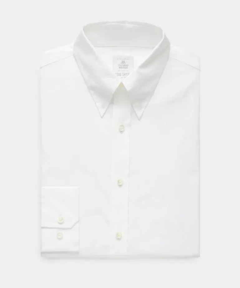 Fashion Todd Snyder Long Point Collar Poplin Dress Shirt in White